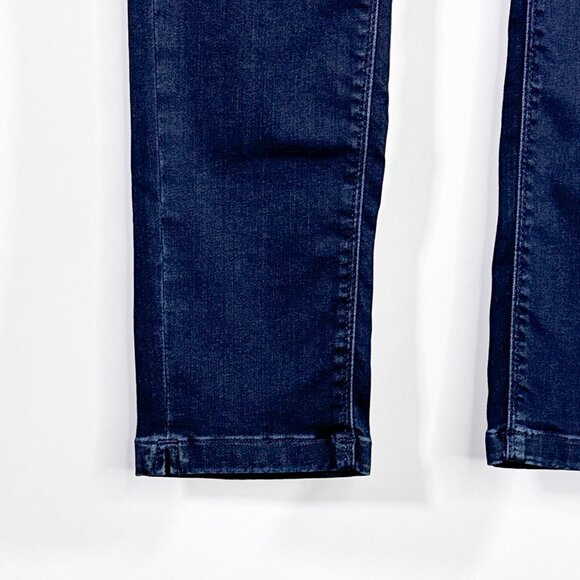 NWT Raffaello Rossi Slim Split Hem Navy Blue Denim Jeans EUR Size 34/US 4 - Picture 7 of 16